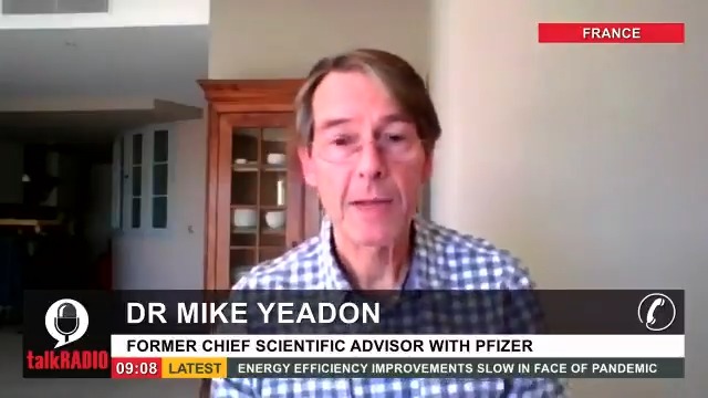 talkRADIO on Twitter: "Dr Mike Yeadon, ex-chief scientific adviser with Pfizer, says he is “pro-vaccine” but is concerned about a mass roll out of the Covid jab to lower risk under-60s. Watch