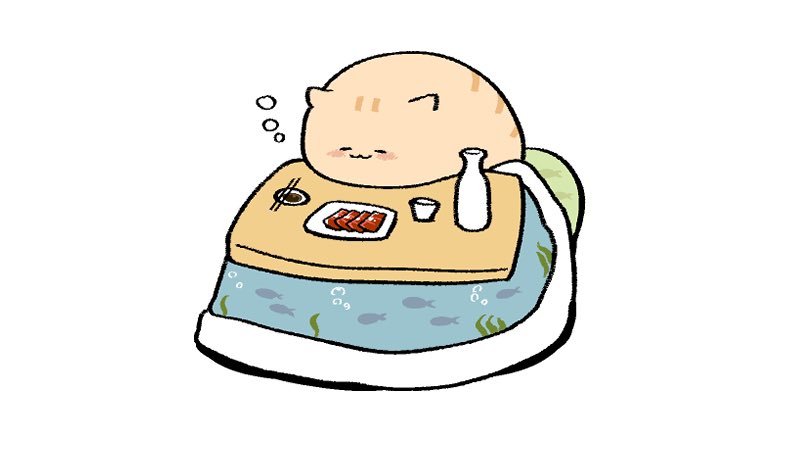 table no humans :3 white background simple background kotatsu food  illustration images
