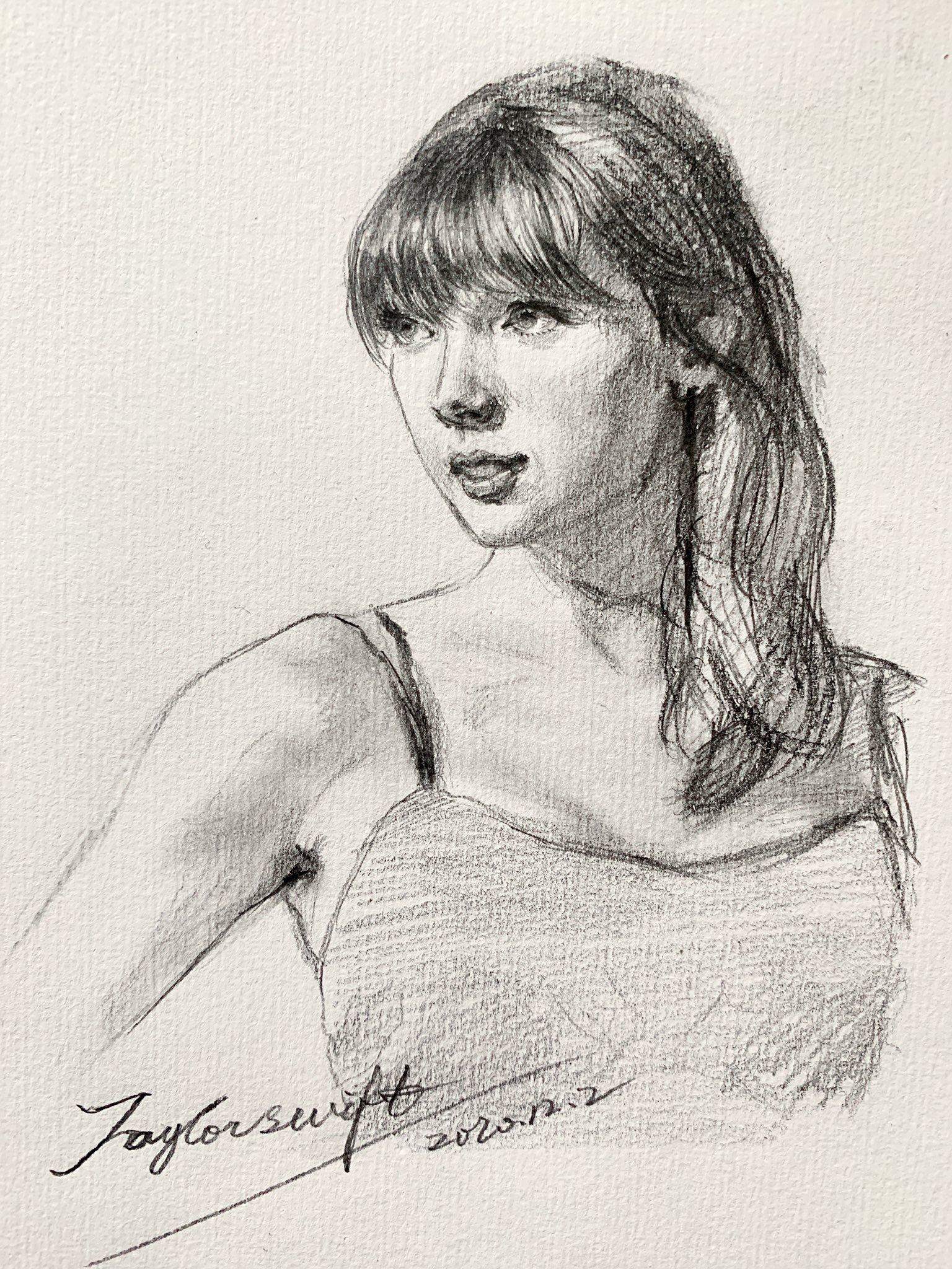 Taylor Swift  Drawing by Christopher Spicer  CBSpicer Art