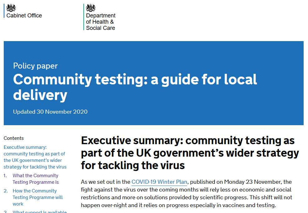 Mass testing. Results from the Liverpool trial. A thread. And a big problem. https://www.gov.uk/government/publications/community-testing-explainer/community-testing-a-guide-for-local-delivery