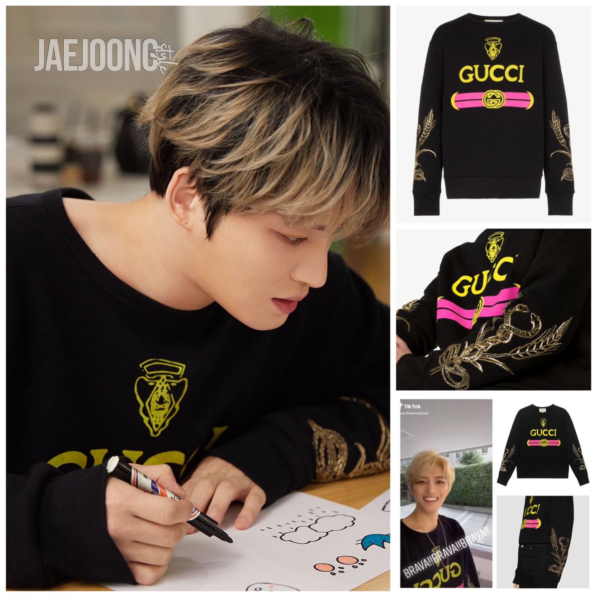 jaejoongstyle's tweet photo. GUCCI Cotton sweatshirt with Gucci logo⁣
🧾 $ 2,400⁣

🗓 2020.Mar.25⁣
🎥: bornfreeonekisst TikTok⁣

🗓 2020.Dec.03
🎫 for “The Last On-cert” merch

📷 Gucci⁣ and CJes

#kimjaejoong #jaejoong #김재중 #ジェジュン #J_JUN #金在中 #oncert https://t.co/rn9nwq5tE5