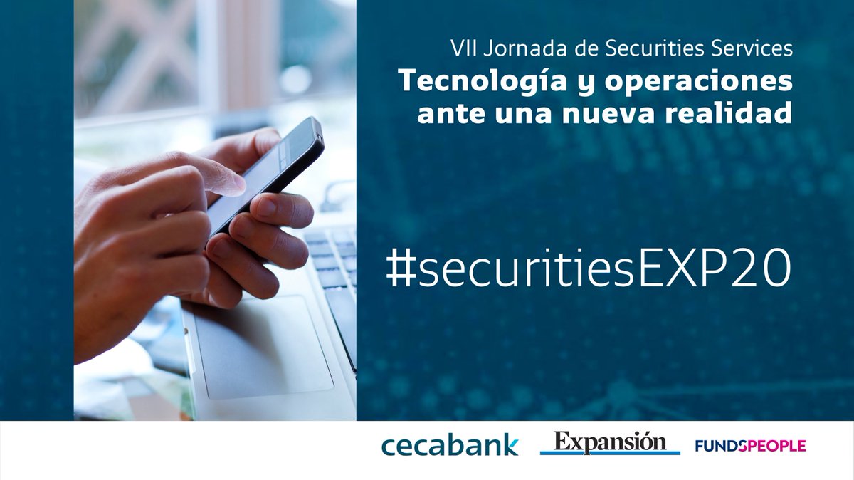 Cecabank_es's tweet photo. ¡Sigue📲 el hashtag #securitiesEXP20 para conocer de primera mano todo lo que se comenta en el evento del año en #España sobre #posttrading!
📣¡VII Jornada de #SecuritiesServices. Tecnología y operaciones ante una nueva realidad! organizada con @expansioncom y @FundsPeople https://t.co/gdg5H0tOpy