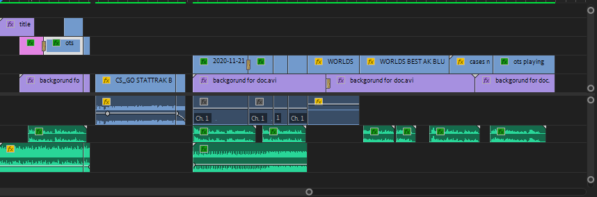 LootCrateFilm's tweet photo. Here's a picture of the editing timeline to prepare you for tomorrow's release of a scene from the Doc! Enjoy! https://t.co/obZFYkPIzr
