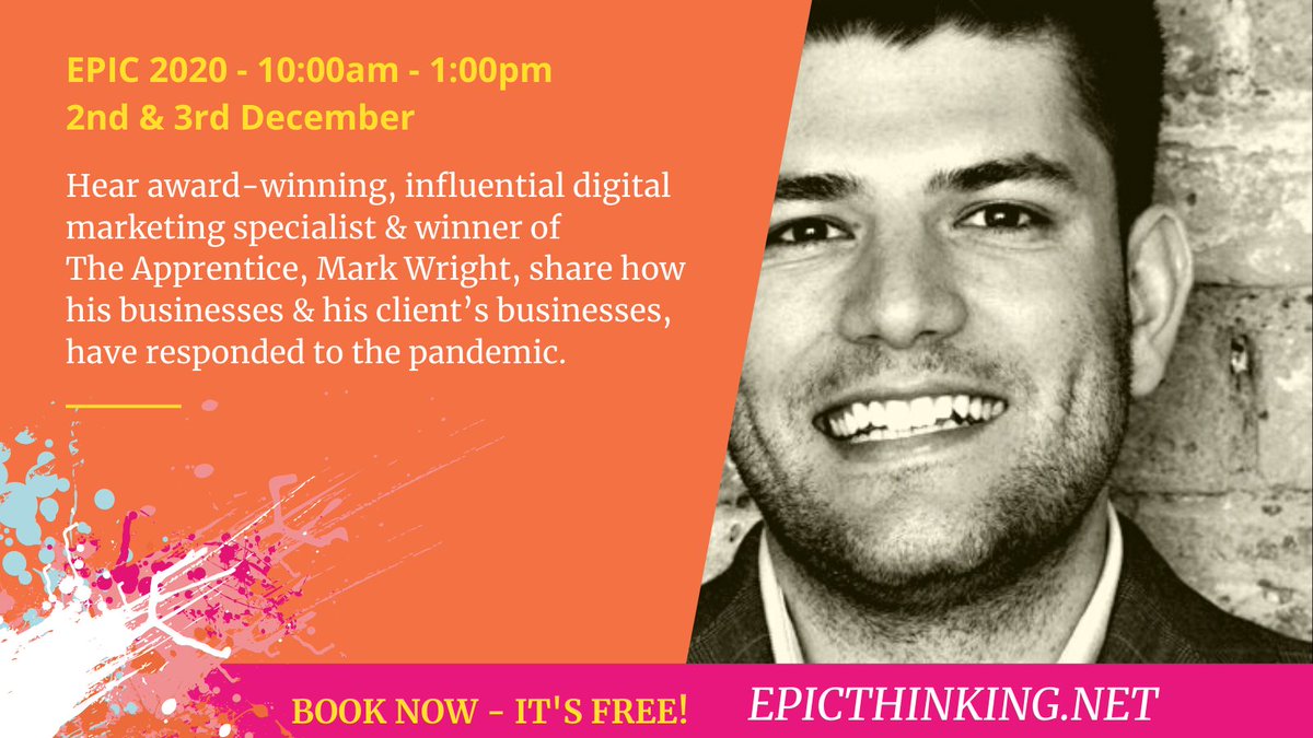 Day 2 of EPIC/2020 kicked off with an amazing interview by <a href="/careytrevill/">Carey Trevill</a>  with <a href="/Mark_E_Wright/">Mark Wright</a>.  "Success leaves clues... study other successful businesses &amp; you'll thrive too." Mark say's "there is no excuse!" If you missed the session, catch it on our channels soon.