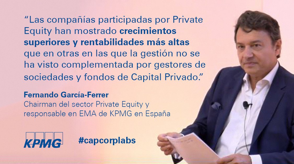 KPMG_ES's tweet photo. Fernando García-Ferrer, Chairman del sector Private Equity y responsable en EMA de @KPMG_ES en #capcorplabs https://t.co/iydthPE41z