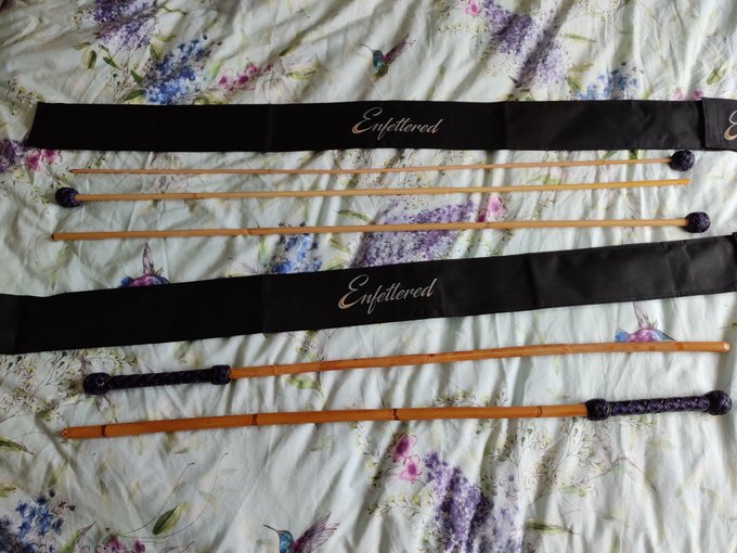 Look what's arrived today 😍 my new canes from @Enfettered8 so looking forward to using these!! Thank