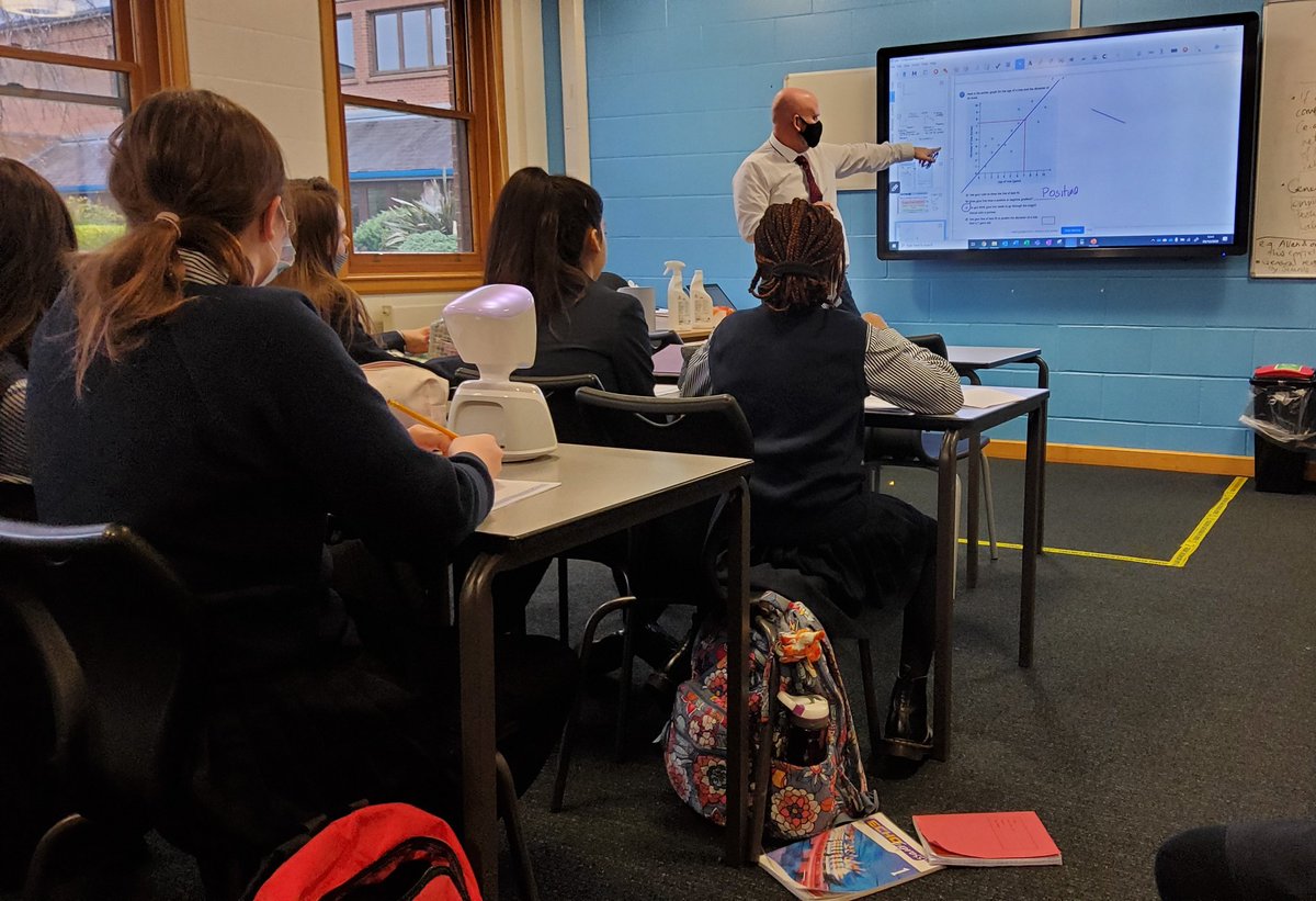 NorthamptonHigh's tweet photo. Looking at lines of best fit in Maths with Year 9 #Digacy #LearningTweets https://t.co/2ntd8v5SeV