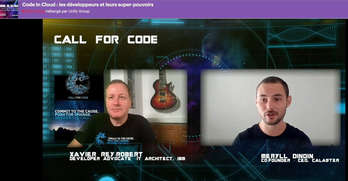 GaelledeLafond's tweet image. #CodeInCloud : @MeryllDindin, finaliste de #Callforcode, un hackathon mondial, nous présente sa solution #Cloud ( gestion des appels) pour lutter contre les catastophes naturelles @XReyRobert @StephanieMorard @ajeanpierre @vperrin  callforcode.org