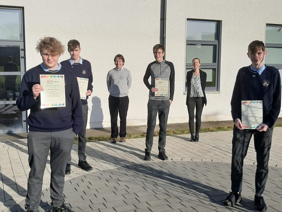 Darragh O'Connor, Joseph Grace, Sam Boland &amp; Jamie Elworthy from Colaiste Choilm ERST in Swords who graduated with certificates from Jigsaw. The boys gave classes on positive mental health to all junior classes. Great to see new leaders emerging in our school <a href="/JigsawYMH/">JigsawYMH</a>