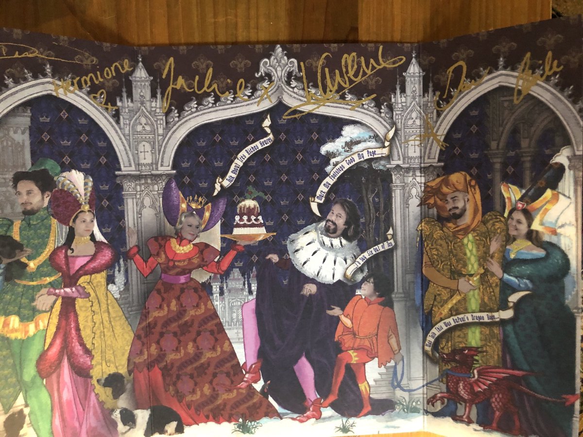 It’s arrived! This year’s fabulous card from our Patrons - ‘Merry Christmas from the Good Kingdom of Llewenceslas’! #sharingthelove Fingers crossed for 2021! 💕