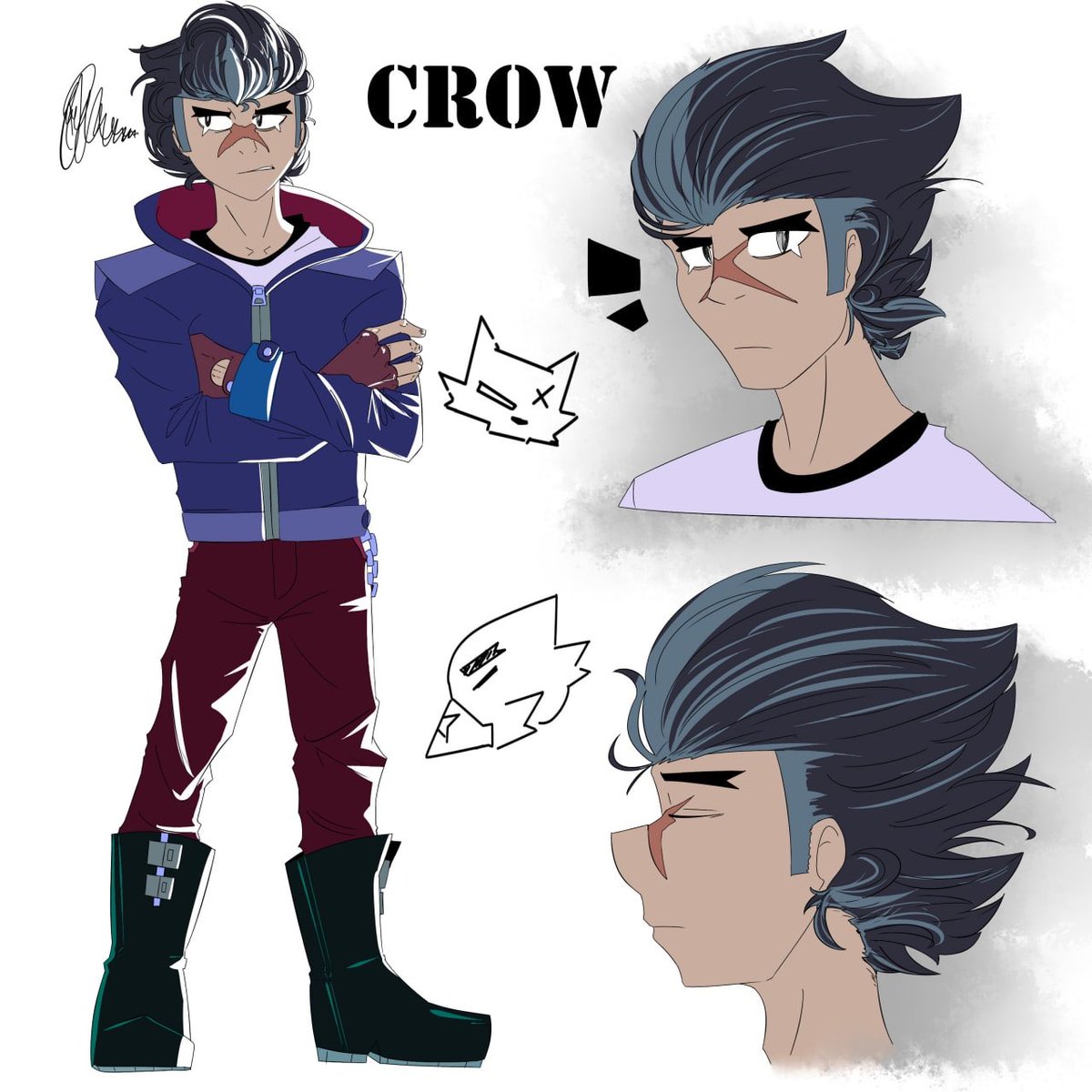 Oneantwo Tamoto Twitter - crow de brawl stars en anime
