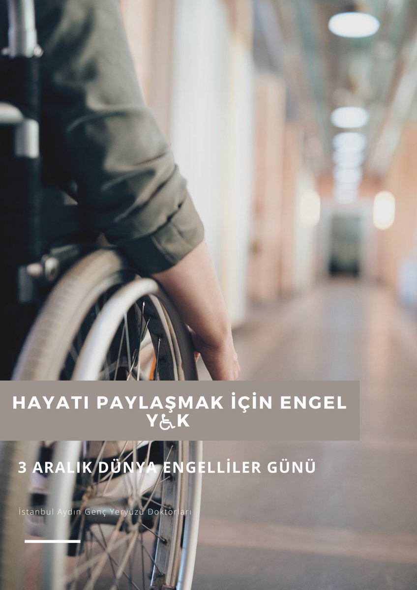 Hayatı paylaşmak için engel y♿k
#3AralikDunyaEngellilerGunu