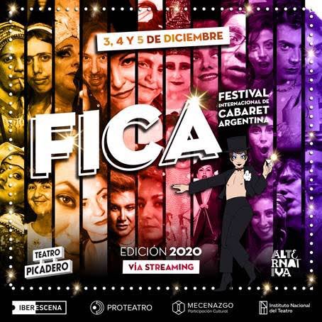 LLEGA HOY en <a href="/ElPicaderoOK/">Teatro Picadero</a> LA 5° EDICIÓN DEL FESTIVAL INTERNACIONAL DE CABARET ARGENTINA
#FICA2020
LA FIESTA CABARETERA DEL AÑO NO SE DETIENE Y PODRÁ DISFRUTARSE VÍA STREAMING CONDUCE COMO SIEMPRE LA GLAMOROSA <a href="/conchadelrio/">Concha del Rio</a> Humor, sátira, desparpajo, music hall, brillo y más!