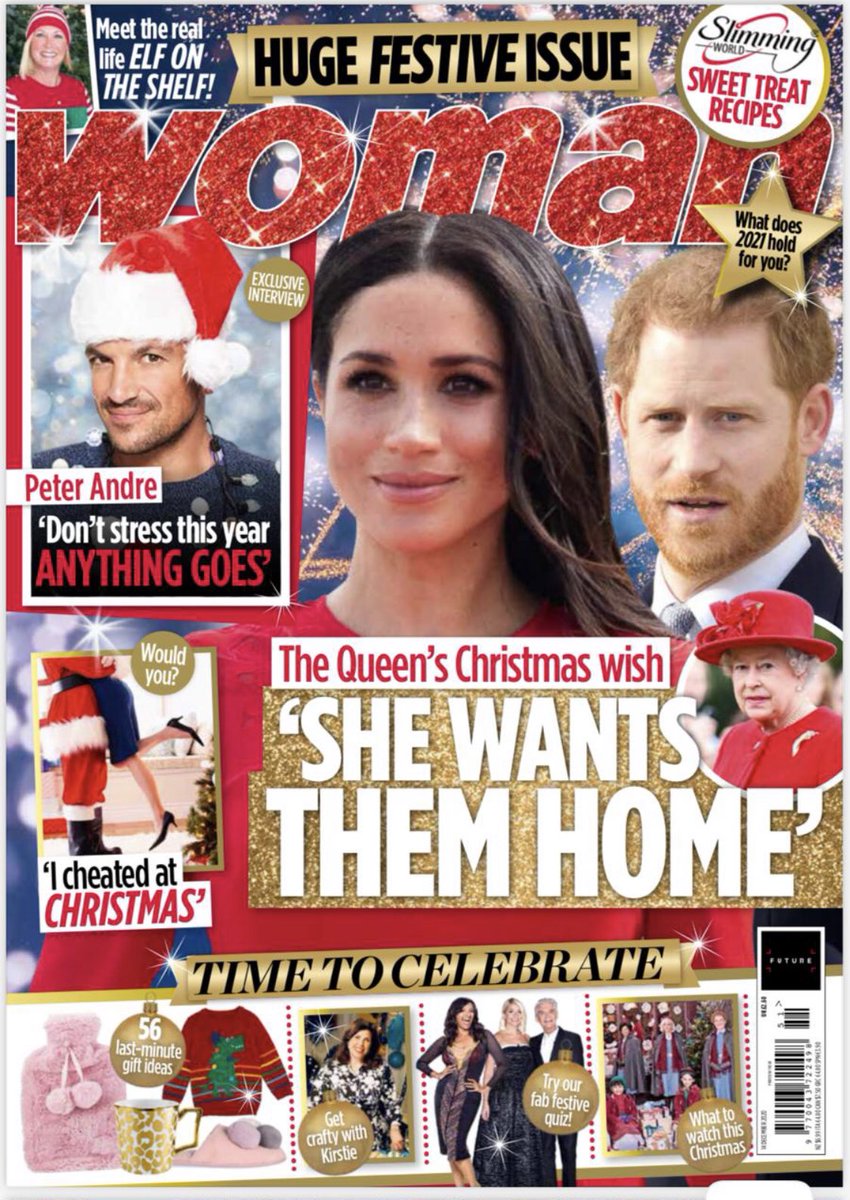 MrPeterAndre's tweet image. The @WomanMagazine Christmas bumper issue is out now and look who's in it!