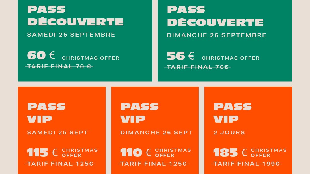 #BILLETERIE 🎫
Profitez de nos offres uniques et en quantités très limitées.  En bref dépêchez-vous car il n'y en aura pas pour tout le monde !
Achetez vos pass 👉 whiskylive.fr/billetterie/
En cas annulation pour cas de force majeure, l'intégralité des tickets seront remboursés.