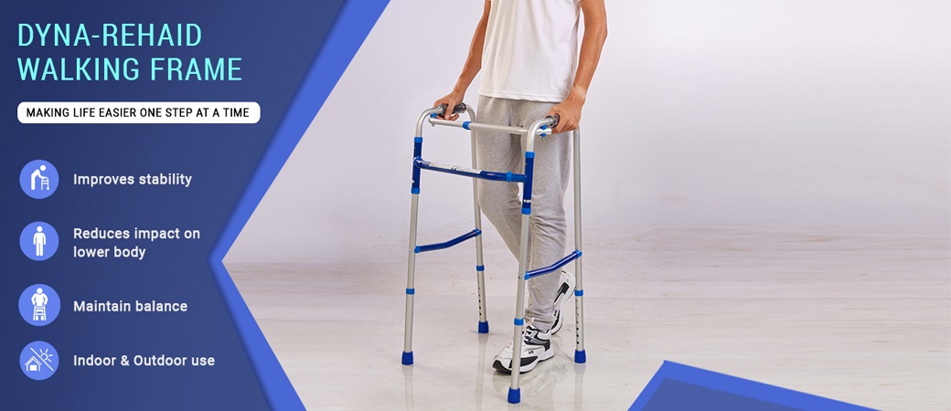 DynamicTechMed's tweet photo. A Walking Frame (also called as Walker) is a necessity for patients who need additional stability and support while walking. When standing, walkers provide enough independence that the user doesn’t require assistance from someone else. https://t.co/akPu1gbIAS