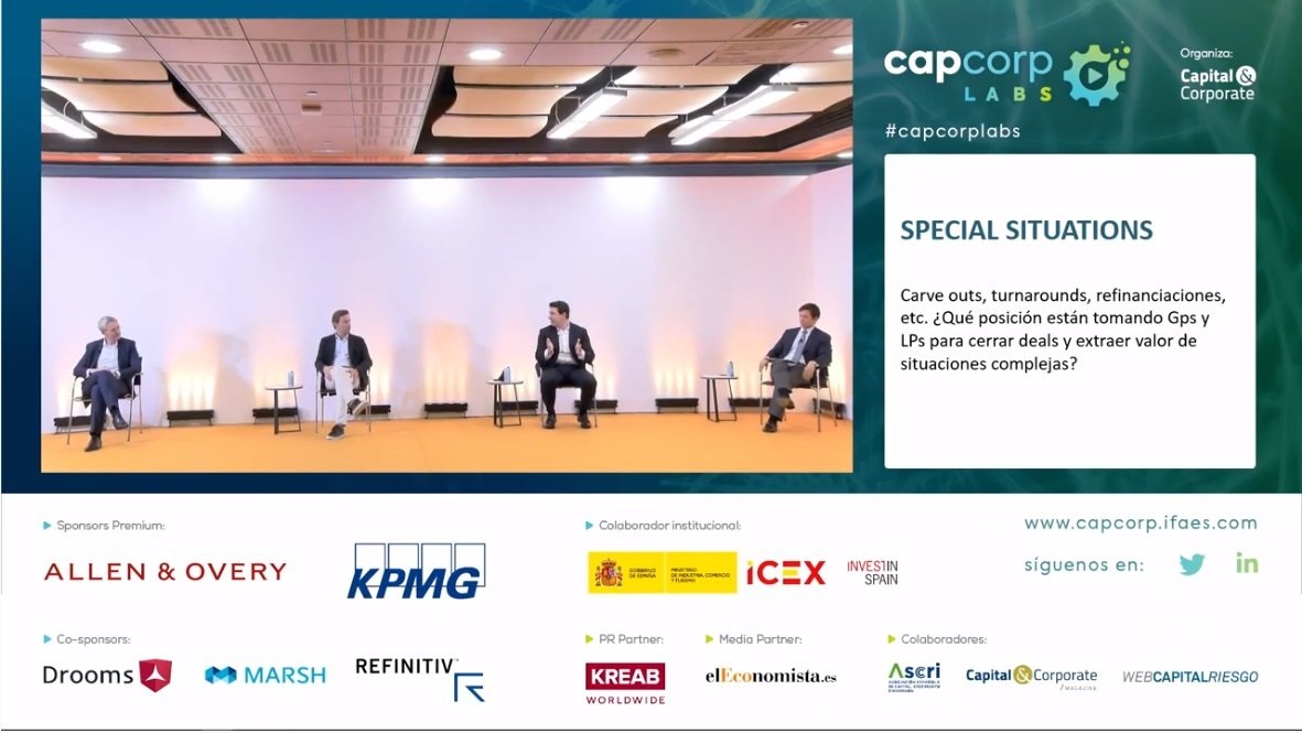 elEconomistaes's tweet photo. Con la pandemia, las reestructuraciones y refinanciaciones han vuelto al mercado español, pero solo es la punta del iceberg. Cuarta mesa de #CapCorpLabs con @KPMG_es, PHI INDUSTRIAL, @SherpaCapital_, Houlihan Lokey 

👉 https://t.co/dEJxU7lrDk   

#CapCorpLabs #PrivateEquity https://t.co/DSkqw6dz12