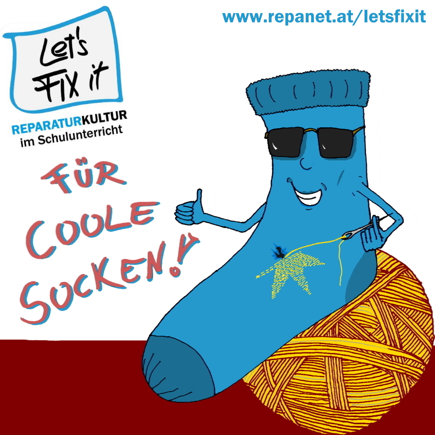 😎🧦 Mit dem Textilien-Modul der Let'sFIXit Unterrichtsmaterialien erfahren Schüler*innen einiges über Fast Fashion Problematik &amp; können praktische Fähigkeiten erlernen - z.B. Fleckentfernung &amp; kreatives Flicken <a href="/_umweltberatung/">DIE UMWELTBERATUNG</a> <a href="/oekoInstitut_CE/">rem@ecology.at</a> #letsfixit repanet.at/letsfixit