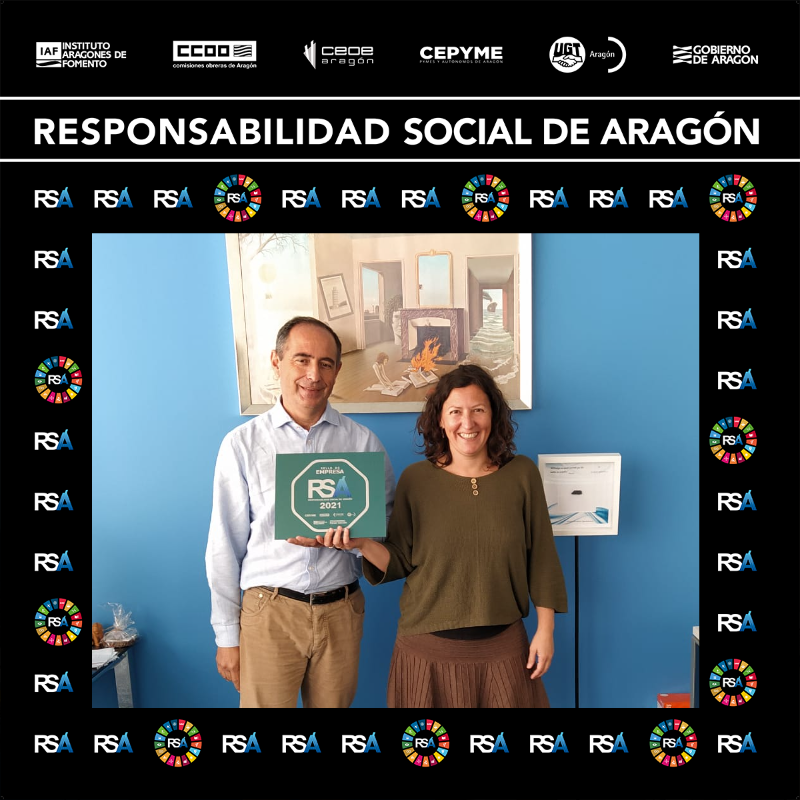 Orgullosos de seguir trabajando la #ResponsabilidadSocial y obtener el sello RSA otro año más (2021).  

#RSA2020 <a href="/AragonEMPRESA/">Programa ARAGÓN EMPRESA</a> <a href="/IAF_Aragon/">IAF</a>  <a href="/GobAragon/">Gobierno de Aragón</a>