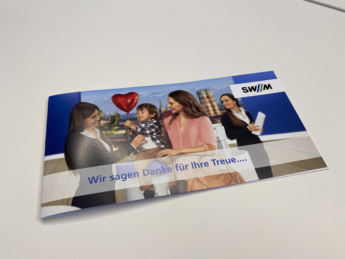 Liebe <a href="/SWM_Muenchen/">Stadtwerke München</a>, Danke für  die heutige Post 😍