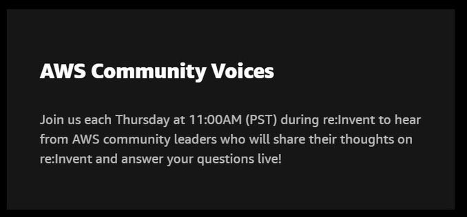 🚨Block your calendar TODAY 🗓️Thurs, Dec 3, 11AM PT 🎥 We'll be LIVE with AWS Heroes @petehanssens @lynnlangit @iamvlaaaaaaad @filipe_barretto @aileengemma on @AWSonAir #AWScommunity Voices! Hear their reactions to all things #reInvent2020. 👉 join: bit.ly/Live-AWSheroes