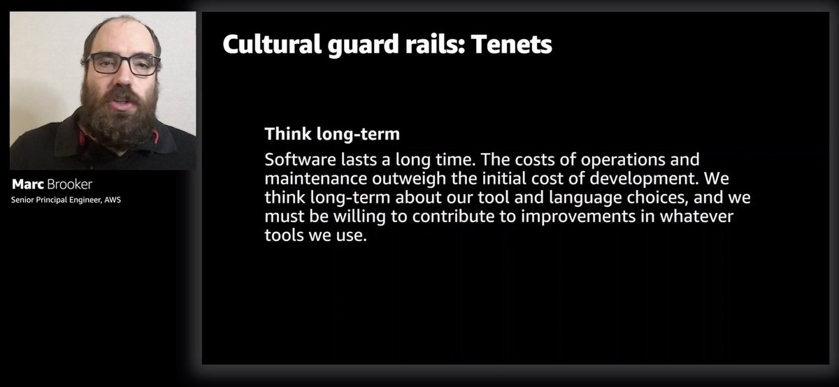 Ha, I have heard  @heitor_lessa mention "tenets" many times.This line about avoiding baking language-specific choices into your contract and data is so important. It gives you an easier path to back out of that language choice if it turns out to be wrong.