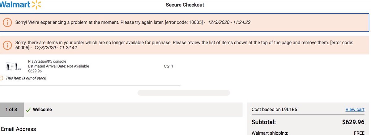 MarcoSpiteri's tweet photo. @WalmartCAGaming What about everyone that had it in their carts and then got this: https://t.co/7XZxSDoVm9