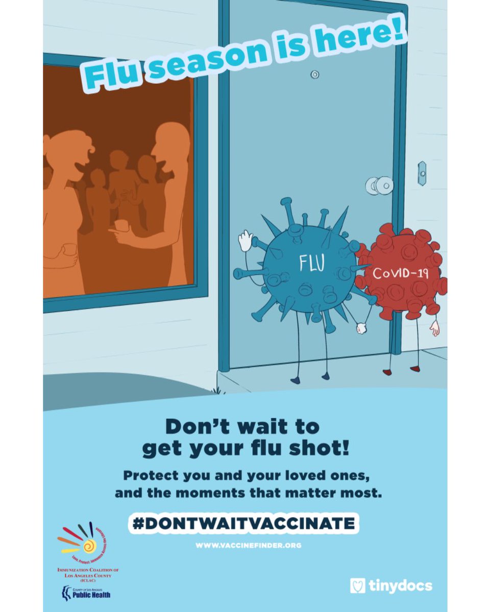 With #COVID19 cases continuing to rise, it is super important to get your #FluVaccine! It’s not too late! Check out <a href="/VaccineFinder/">Vaccines.Gov</a> to find the closest location to get your flu shot. #dontwaitvaccinate 

<a href="/lapublichealth/">LA Public Health</a> 
@latimeshealth 
<a href="/CedarsSinai/">Cedars-Sinai</a> 
<a href="/Merck/">Merck</a> 
<a href="/Safeway/">Safeway</a> 
<a href="/pfizer/">Pfizer Inc.</a>
