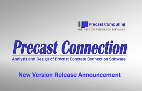 Version 1.10 of Precast Connection Software has been released. All users with an active software license will receive an e-mail with the upgrade download link. New upgrades can be found in the software page.
precastcomputing.com/precast-connec…