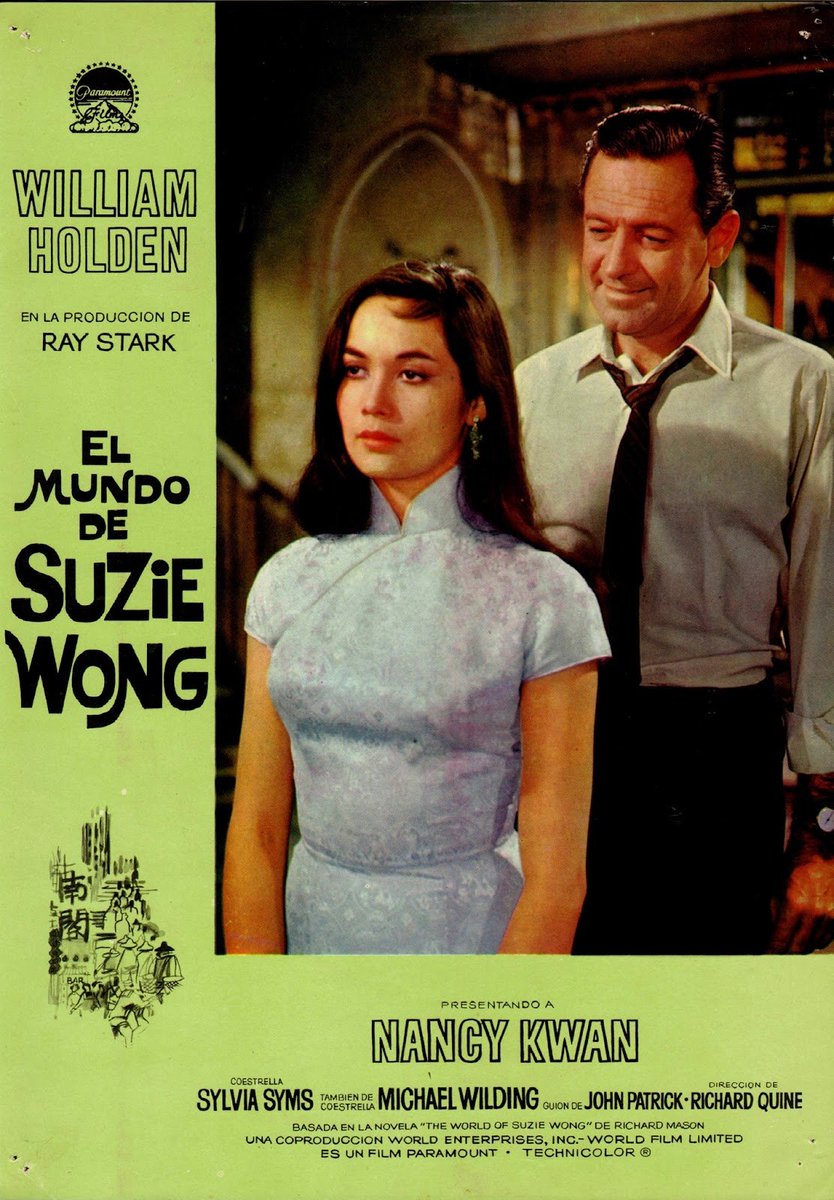 The Qipao (旗袍) / Cheongsam (長衫) was popularlized in the West in the 60s by the film "The World of Suzie Wong" starring Nancy Quan as a beautiful young Chinese prostitute who falls in love with an old white dude because of course it's Hollywood lol