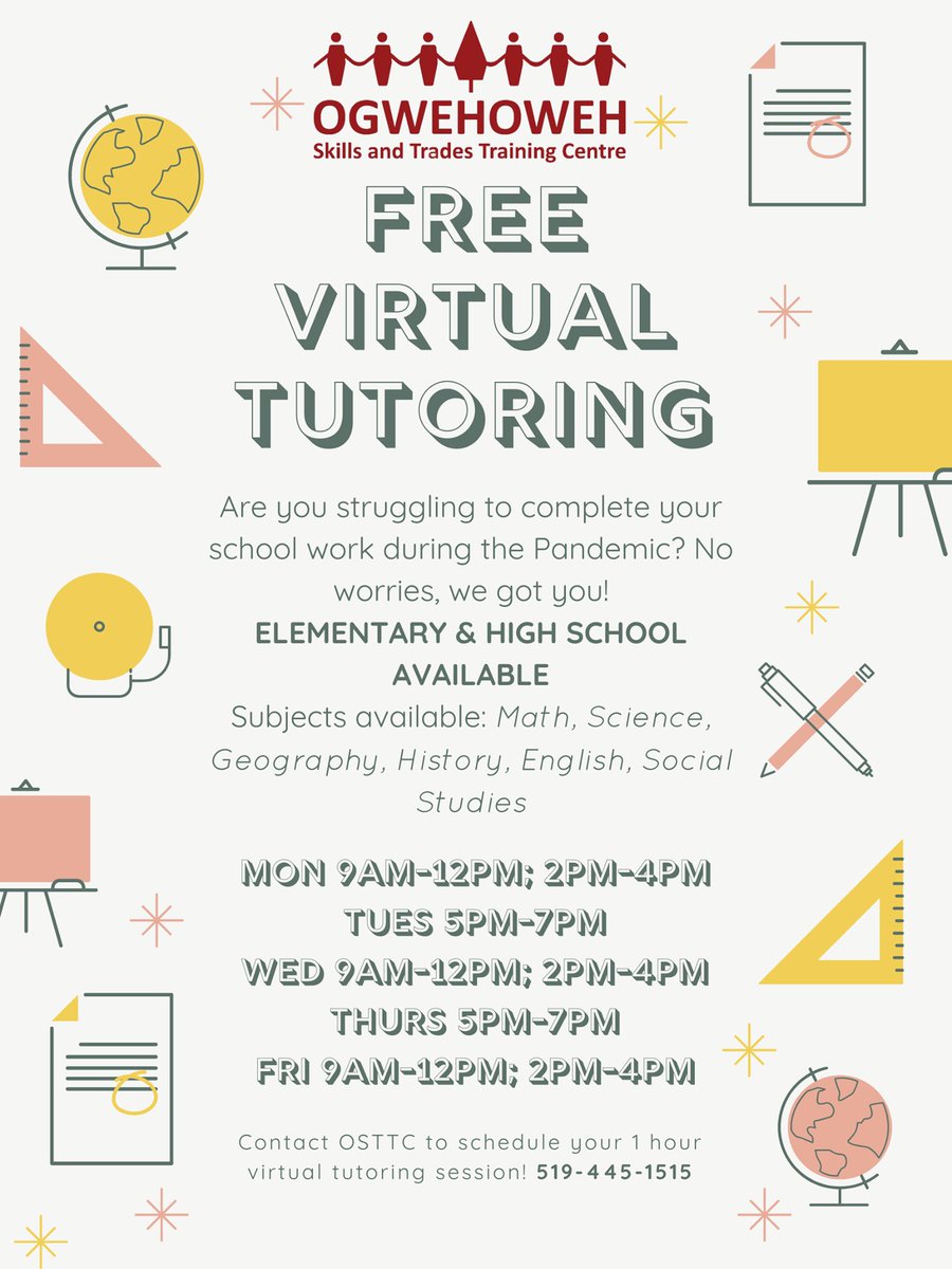 Virtual Homework Help is here for our Six Nations students! Email support@snphomework.com to book your session and let's graduate together! @GEDSB @IndigenousEdGE #SUCCESSforEveryStudent