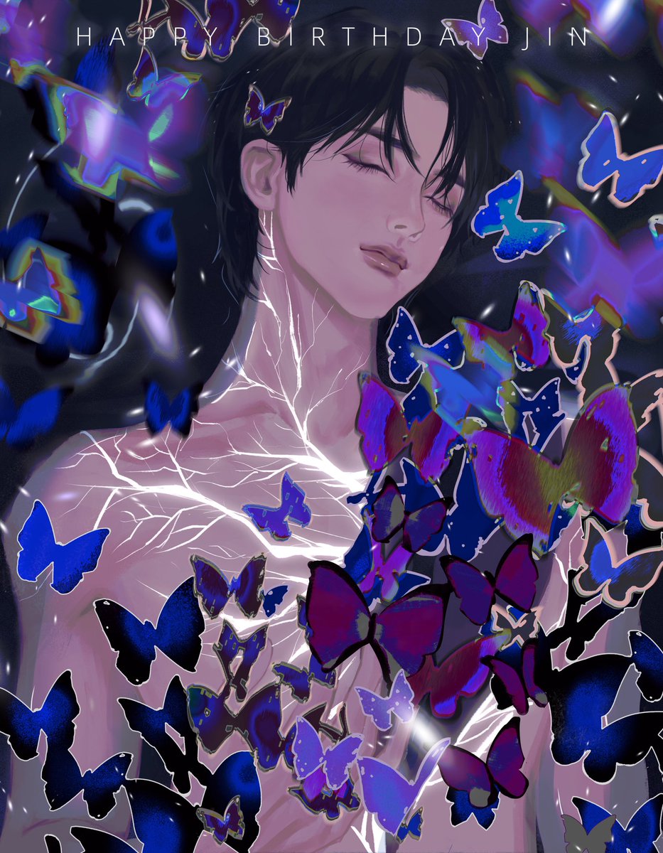 nmmsdxx's tweet image. #HappyBirthdayJin 
#HAPPYJINDAY 
非常非常幸运认识你
祝你生日快乐天天开心🥰