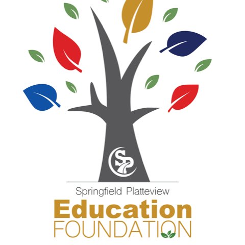 NEW SPCS Education Foundation logo!  
Tree trunk &amp; limbs = Foundation &amp; the support provided to district schools
Red &amp; blue leaves = the four levels of education: early ed, elementary, jr high, high school
Green leaves = the community
Gold leaf = future of the students &amp; district