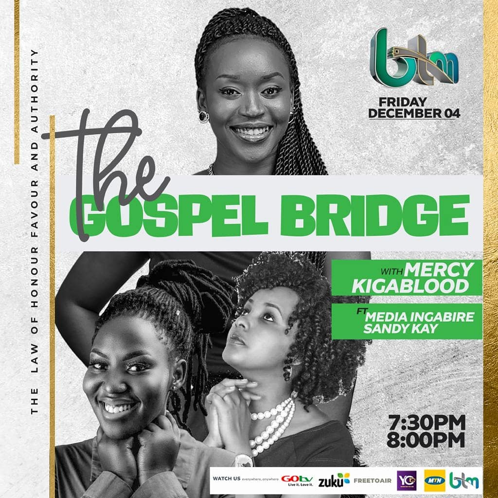 Tomorrow's episode on the #gospelbridgeshow.  ITS GONA BE 💯💯💯💯A DIVA💃💃 JAM🎤🎼🎸 EXPERIENCE💥....Dont miss <a href="/Ingabire/">Josephine Mimy</a> ( facebook.com/ingabire.media… ) ft <a href="/SandyKay/">Sandy</a> mixing up your friday evening...  With your  Host, <a href="/AtwongyeireM/">Mercykigablood</a> "The sweetest and kindest Mukigga in Kampala😎"