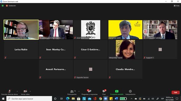 jbetancourtv's tweet photo. Con la presencia de los Embajadores de 🇺🇸 y 🇨🇦 @USAmbMex @GClark_CA y el Subsrio @LucianoConchier inicia el panel: Cooperación en Norteamérica para la Educación Superior en el marco de la #ConferenciaAnual2020 #CONAHEC #AMPEI orgullosamente representando a la @UAGro_MX https://t.co/KXzl2vocvX