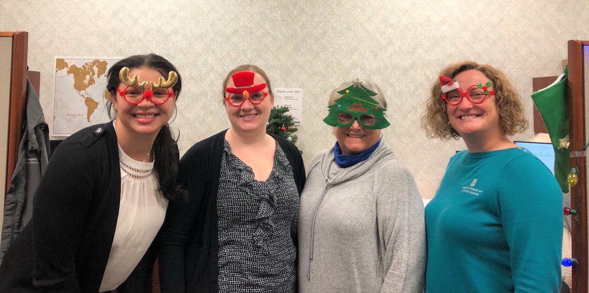LangdonCoCPAs's tweet photo. 'Tis the season to be jolly!  Our Secret Santa sure is spreading some cheer-leaving fun glasses for everyone. 🎅  #GarnersFavoriteCPA https://t.co/dvGWcAr5OY