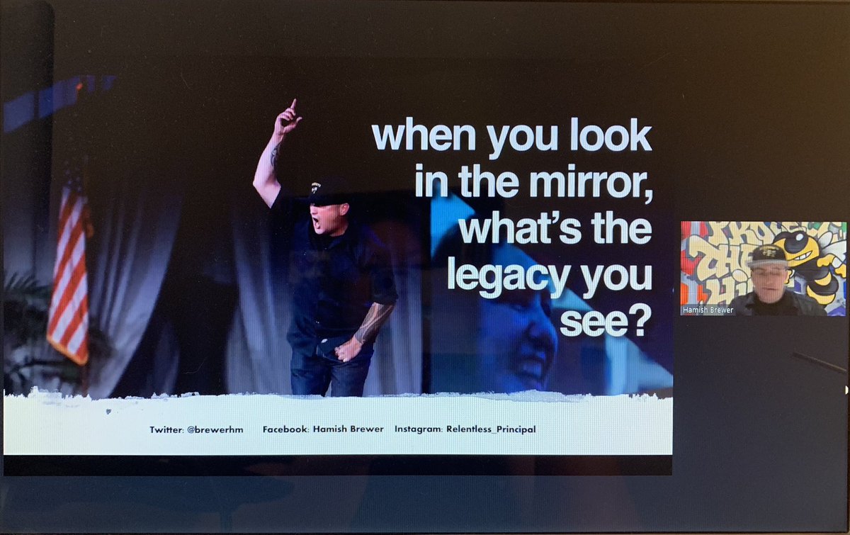 Ms_Strickler's tweet image. Reminded again by @brewerhm that this is LEGACY WORK. The here and now. @chrisemdin began this thought with us at #VASCD2020 yesterday, and I look forward to passing this inspiration along to my @ColonialHtsHigh seniors. #relentless #TakeawaysForVTfT