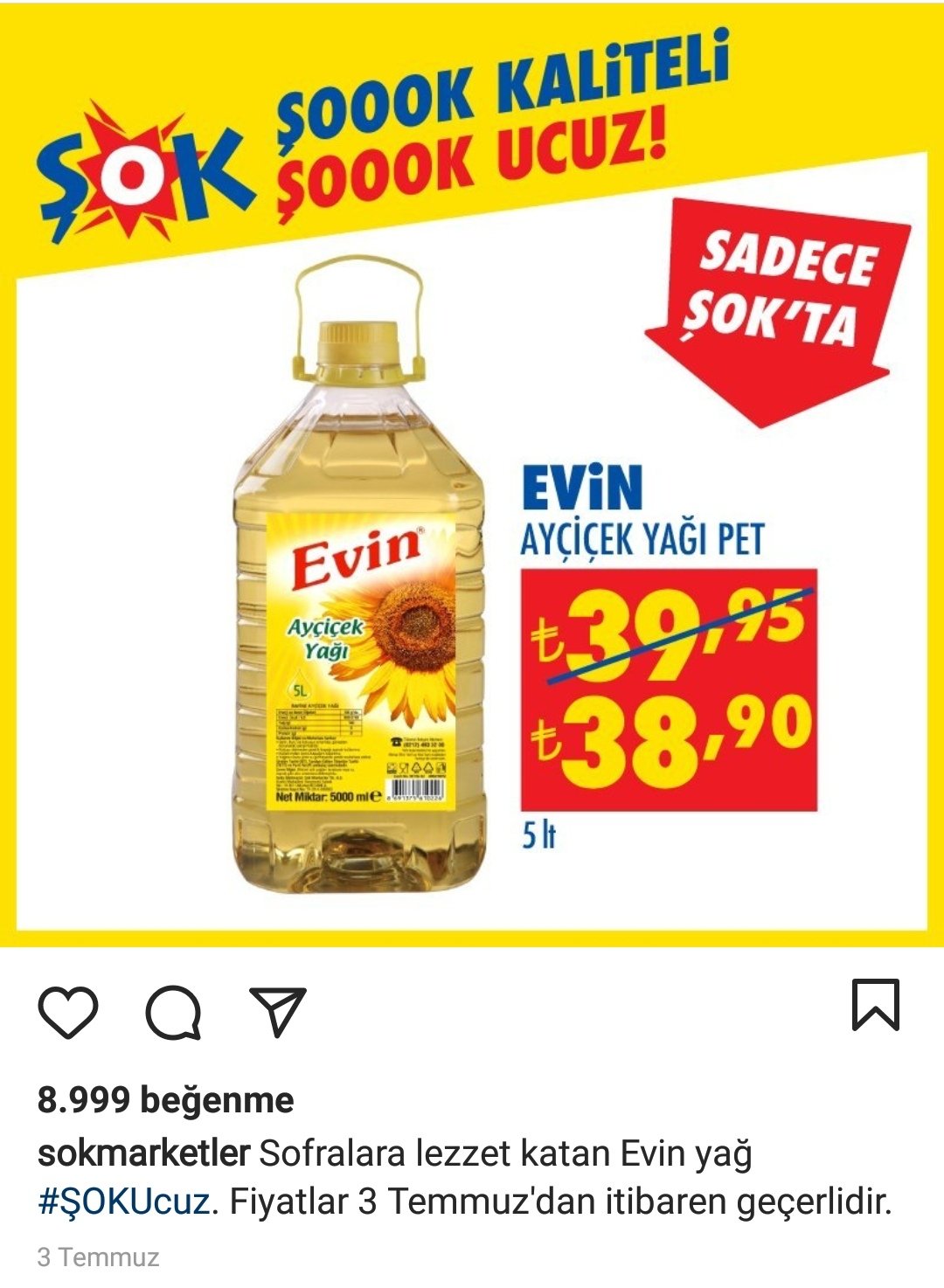 seda on twitter tuik enflasyon oranini 14 olarak aciklamis basit bir hesap yapalim temmuz ayinda en ucuz aycicek yagi 39 tl ayni markettin int sitesinde bu gun aycicek yagi 56 5 tl 56 5 tl 39 tl 5 aylik