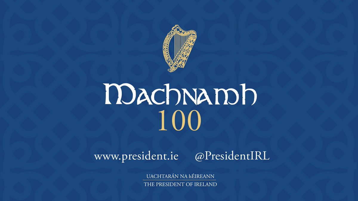 IrelandEmbGB's tweet photo. “Machnamh” is an ancient Irish concept encompassing reflection, contemplation, meditation &amp; thought.
 
#Machnamh100, an initiative of @PresidentIRL Michael D. Higgins, will see a series of discussions over the next year reflecting on seminal events in Irish history. https://t.co/ccFu94SQjG