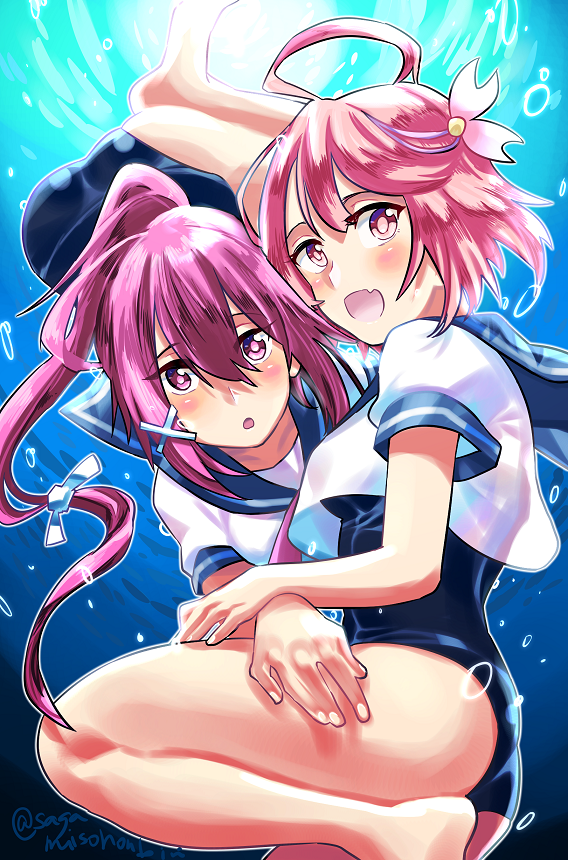 伊168(艦これ) ,伊58(艦これ) 「潜水艦娘再放送 」|さがみそのイラスト