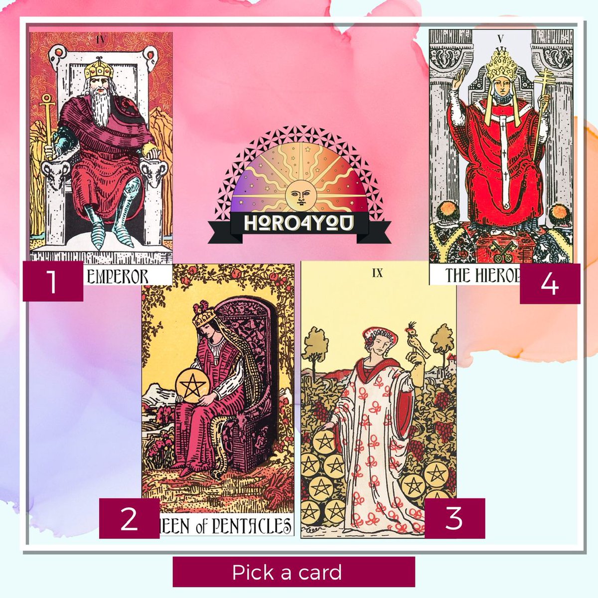 ✨🔮Pick a card daily🔮✨
ดวงประจำวันที่ 🎖4 ธันวาคม 63🎖

กติกา
1. รีทวิต
2. เลือกไพ่ที่ถูกชะตามากที่สุด
3. อ่านคำทำนายใน Thread ด้านล่าง

ปล.ไพ่ในภาพ เป็นเพียงสัญลักษณ์เพื่อช่วยในการตัดสินใจ (คำทำนายจะมีการเปิดไพ่เพิ่มค่ะ)

#ดูดวง #PickAcard