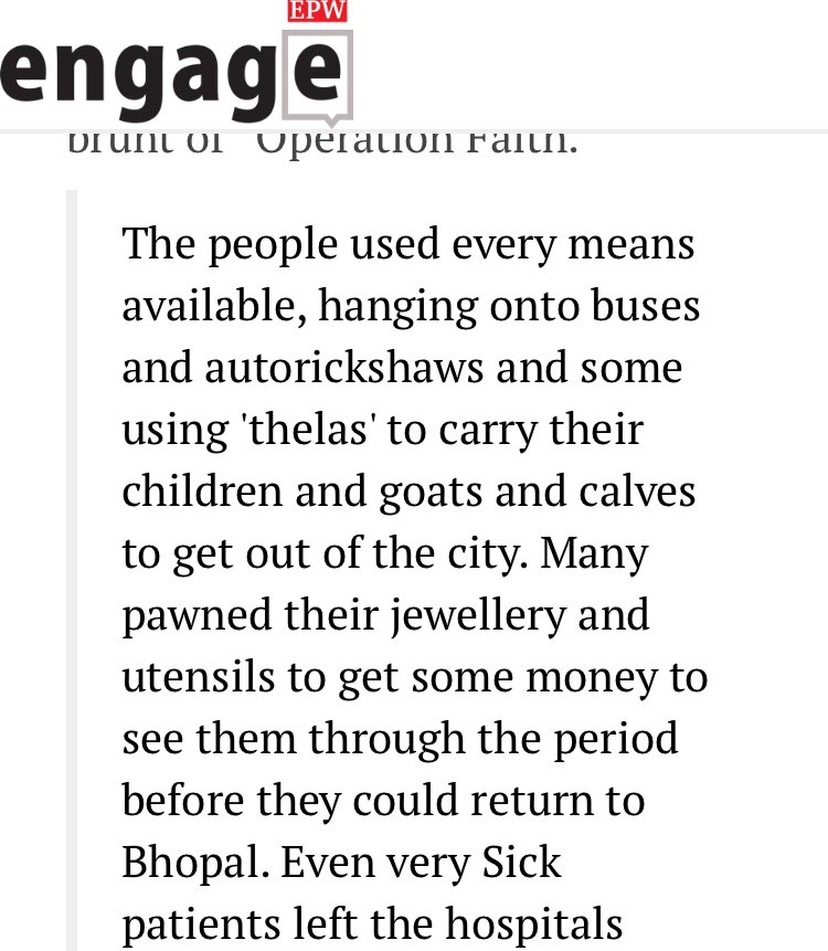 When ‘Operation Faith’ - a mass evacuation programme - was launched, ”it was the poor and incapacitated who faced the brunt of” the operation. As evident during the current pandemic, disasters exacerbate social inequities. 3/5