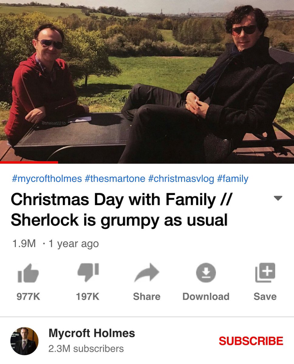 bbc sherlock characters as youtubers— a thread
