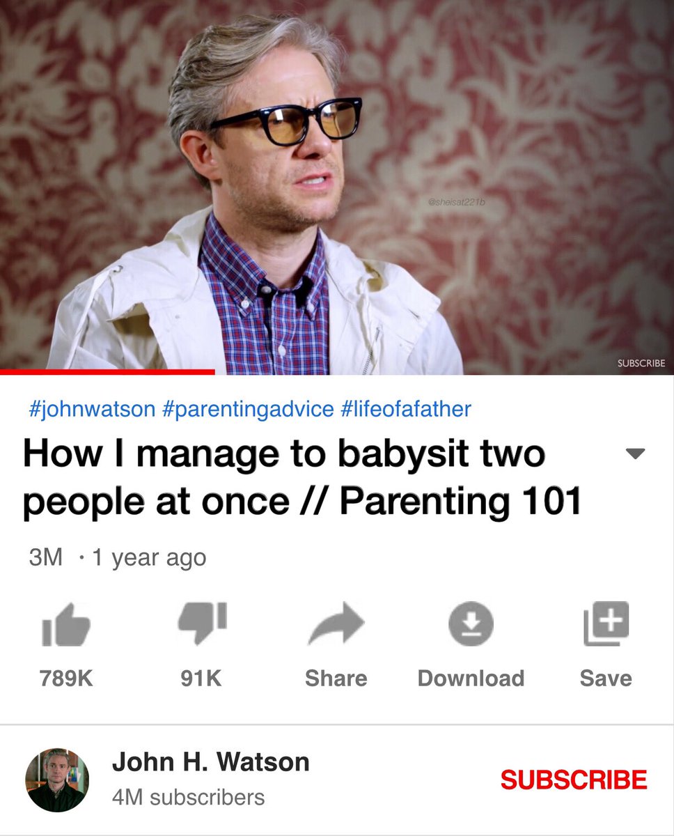 bbc sherlock characters as youtubers— a thread