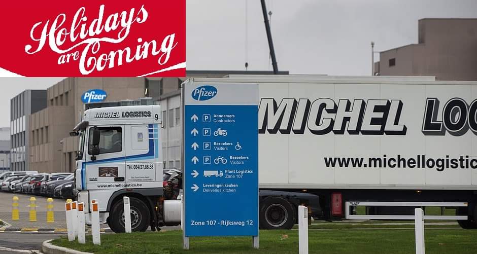 JessBisson's tweet image. Seeing the lorries leave with the approved vaccine brings such Christmas Joy. Just like the old coke lorries! 🤣 #HolidaysAreComing #hope #2021willrock