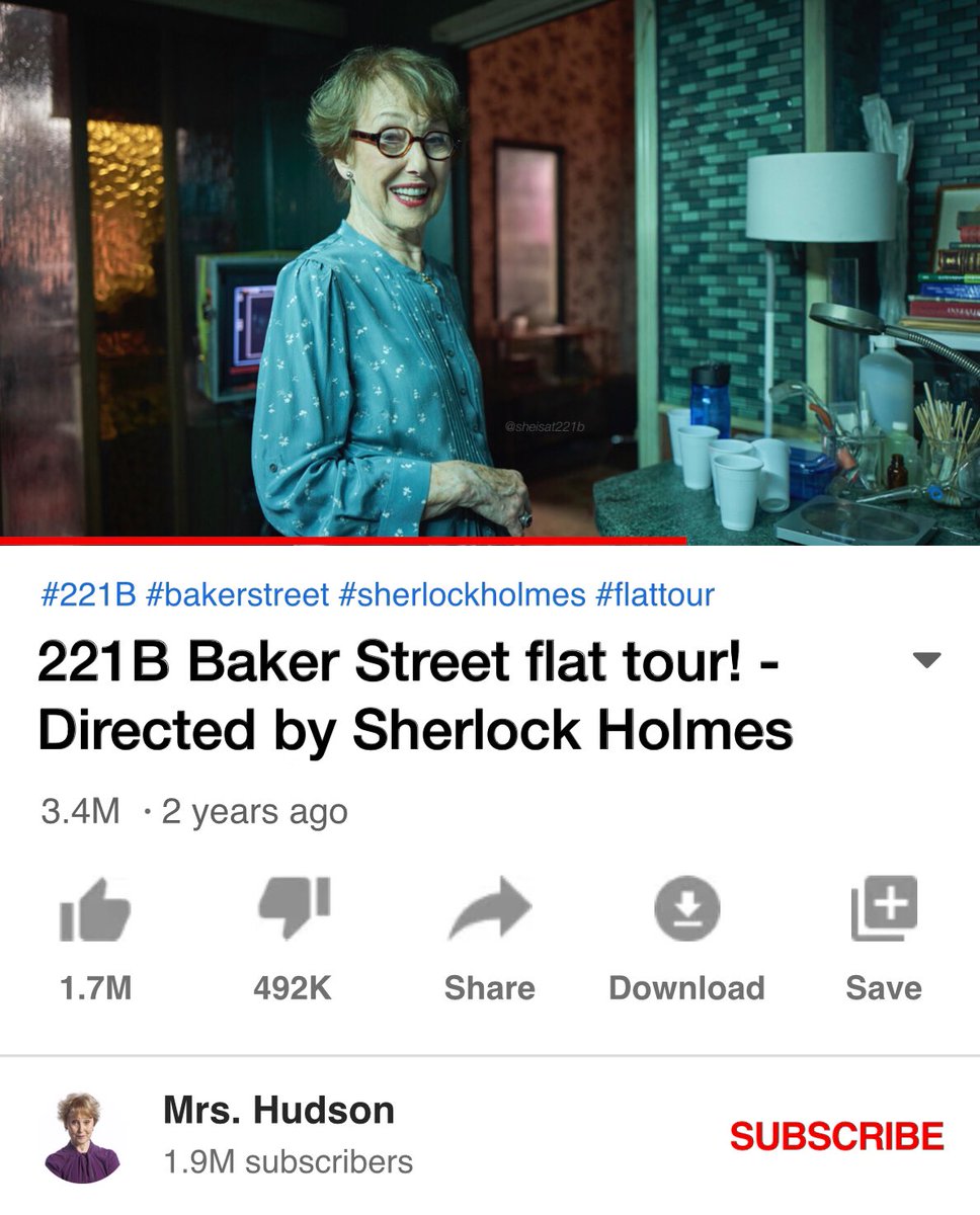 bbc sherlock characters as youtubers— a thread