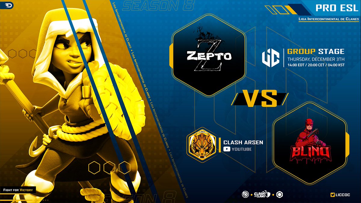 🇹🇷Today’s Wars on <a href="/LICCOC/">LIC</a>  
@EsportRest 🆚@sechs_coc 
<a href="/Zepto_Esports/">Zepto</a> 🆚<a href="/H2oKerala/">Team H2O | Kerala royals</a> 
Who will be winners today? All of teams really hard. Its means wars will be harder. Lets see clash lovers. Choose your team and join us <a href="/CoCEsports/">Clash of Clans Esports</a> 
⚔️Feel the game and Clash on⚔️