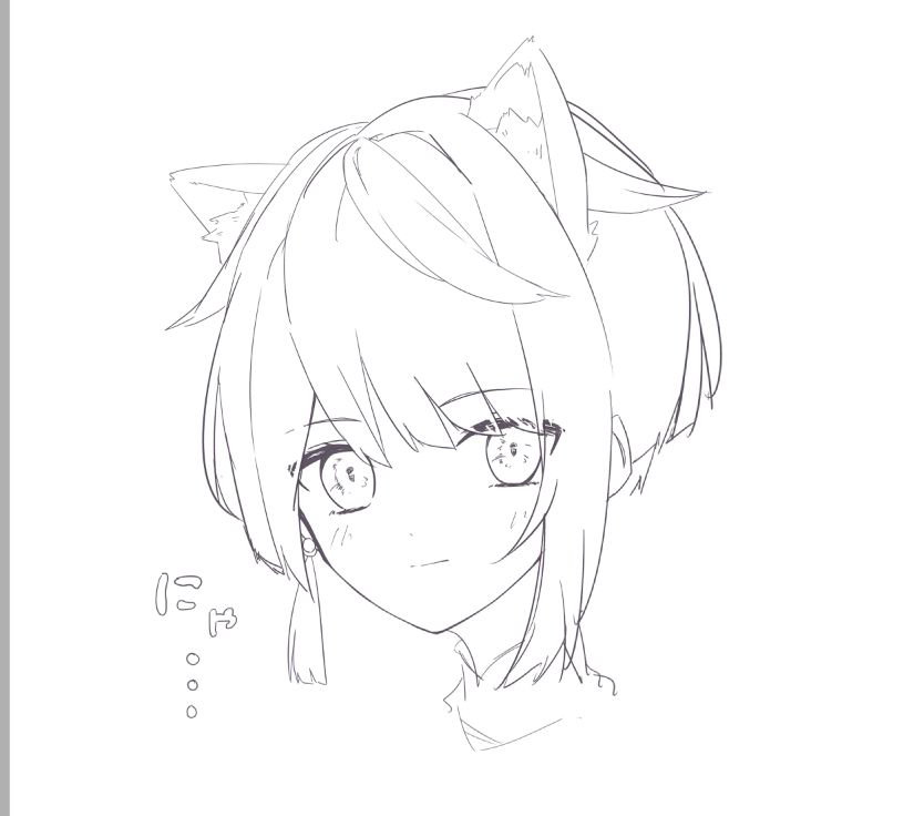 ねこあきくん顔だけ描きたいやつ 
