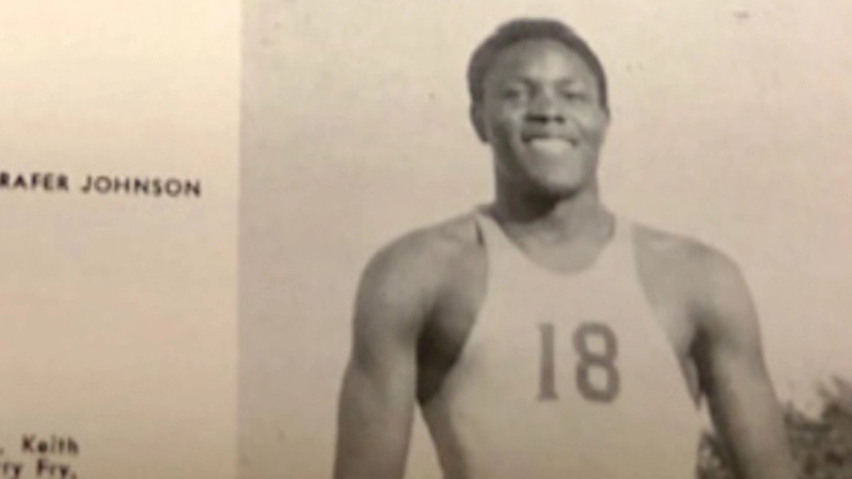 #133When he was in high school (age 16), Rafer Johnson's coach Murl Dodson drove him to Tulare and watch Bob Mathias compete in the 1952 US decathlon trials - he had beamed "I could most of these guys"He wasnt wrong - in 8 years, he set the WR and won the Olympic gold