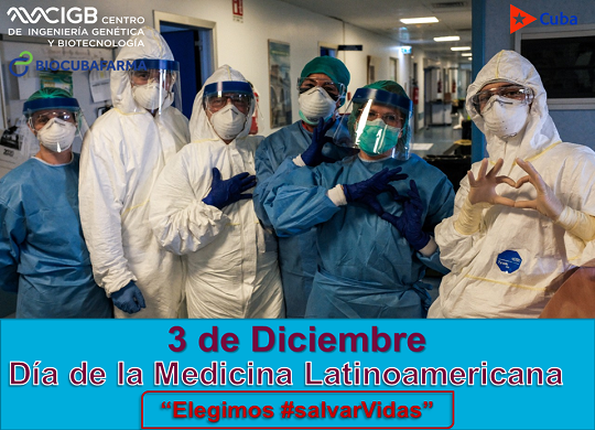Felicitamos a los profesionales de la salud que desde diferentes trincheras realizan la labor de salvar vidas y a los que desde la industria, la ciencia y otras especialidades fortalecen el sistema de salud cubano.
<a href="/CIGBCuba/">CIGBCuba</a> <a href="/BioCubaFarma/">BioCubaFarma</a> #CubaSalvaVidas